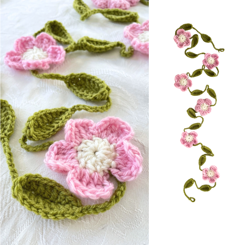 Crochet Flower Garland