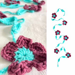 Crochet Flower Garland