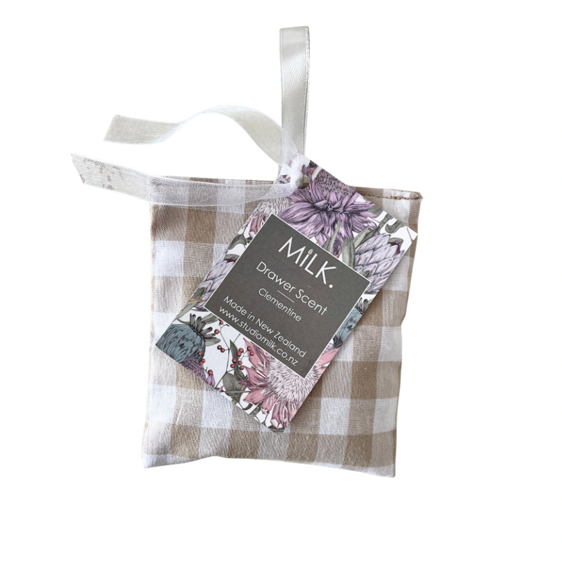 Stone natural gingham drawer scent 
