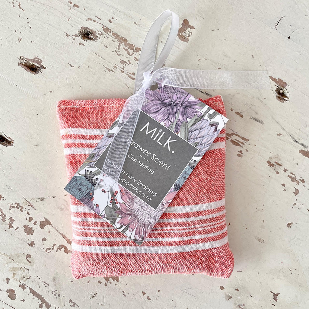 Drawer Scent Sachet Studio Milk Coral Stripe