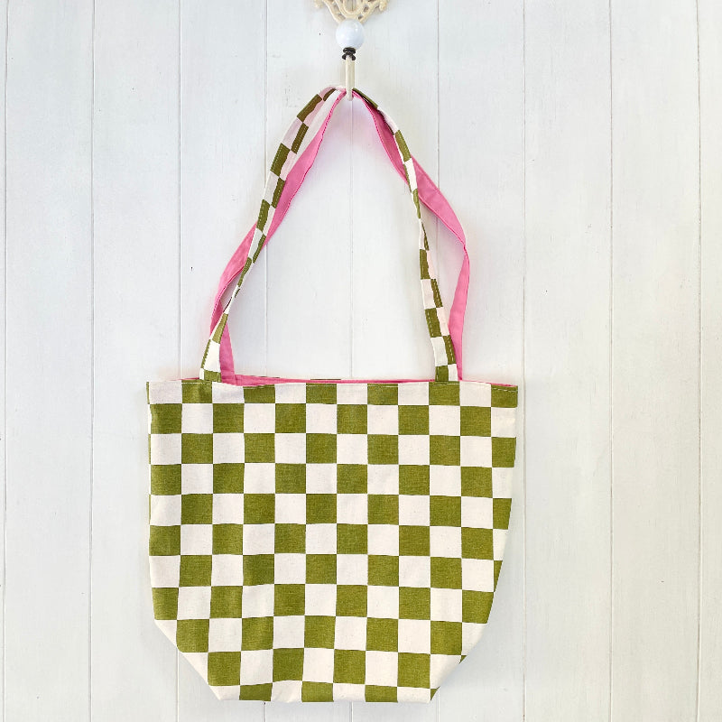 Market bag citrus check 