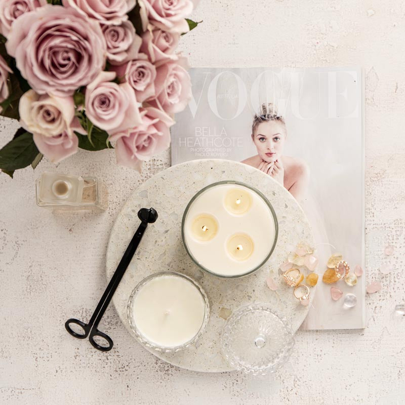 french style candle crystal jars